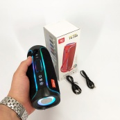Портативна колонка Bluetooth з LED підсвічуванням TG288, акумуляторна колонка для музики. Колір: чорний. Зображення №7