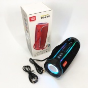 Портативна колонка Bluetooth з LED підсвічуванням TG288, акумуляторна колонка для музики. Колір: чорний. Зображення №9