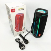 Портативна колонка Bluetooth з LED підсвічуванням TG288, акумуляторна колонка для музики. Колір: чорний. Зображення №11