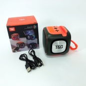Портативна Bluetooth колонка TG359 7W з підсвічуванням RGB, акумуляторна колонка для музики. Колір: зелений. Зображення №14