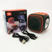 Портативна Bluetooth колонка TG359 7W з підсвічуванням RGB, акумуляторна колонка для музики. Колір: зелений. Зображення №15