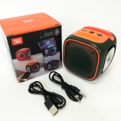 Портативна Bluetooth колонка TG359 7W з підсвічуванням RGB, акумуляторна колонка для музики. Колір: зелений. Зображення №16