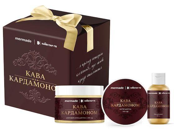 Подарунковий парфумований набір для тіла Mermade "Кава з кардамоном", 3 продукти Подарунковий парфумований набір для тіла Mermade "Кава з кардамоном", 3 продукти