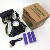 Супер потужний ліхтар налобний Police BL-A14-3-P90 MICRO USB, потужний налобний ліхтар для риболовлі наголовний. Зображення №7