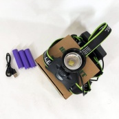 Супер потужний ліхтар налобний Police BL-A14-3-P90 MICRO USB, потужний налобний ліхтар для риболовлі наголовний. Зображення №10