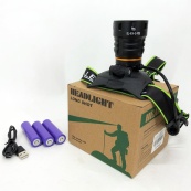 Супер потужний ліхтар налобний Police BL-A14-3-P90 MICRO USB, потужний налобний ліхтар для риболовлі наголовний. Зображення №11