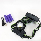 Супер потужний ліхтар налобний Police BL-A14-3-P90 MICRO USB, потужний налобний ліхтар для риболовлі наголовний. Зображення №15