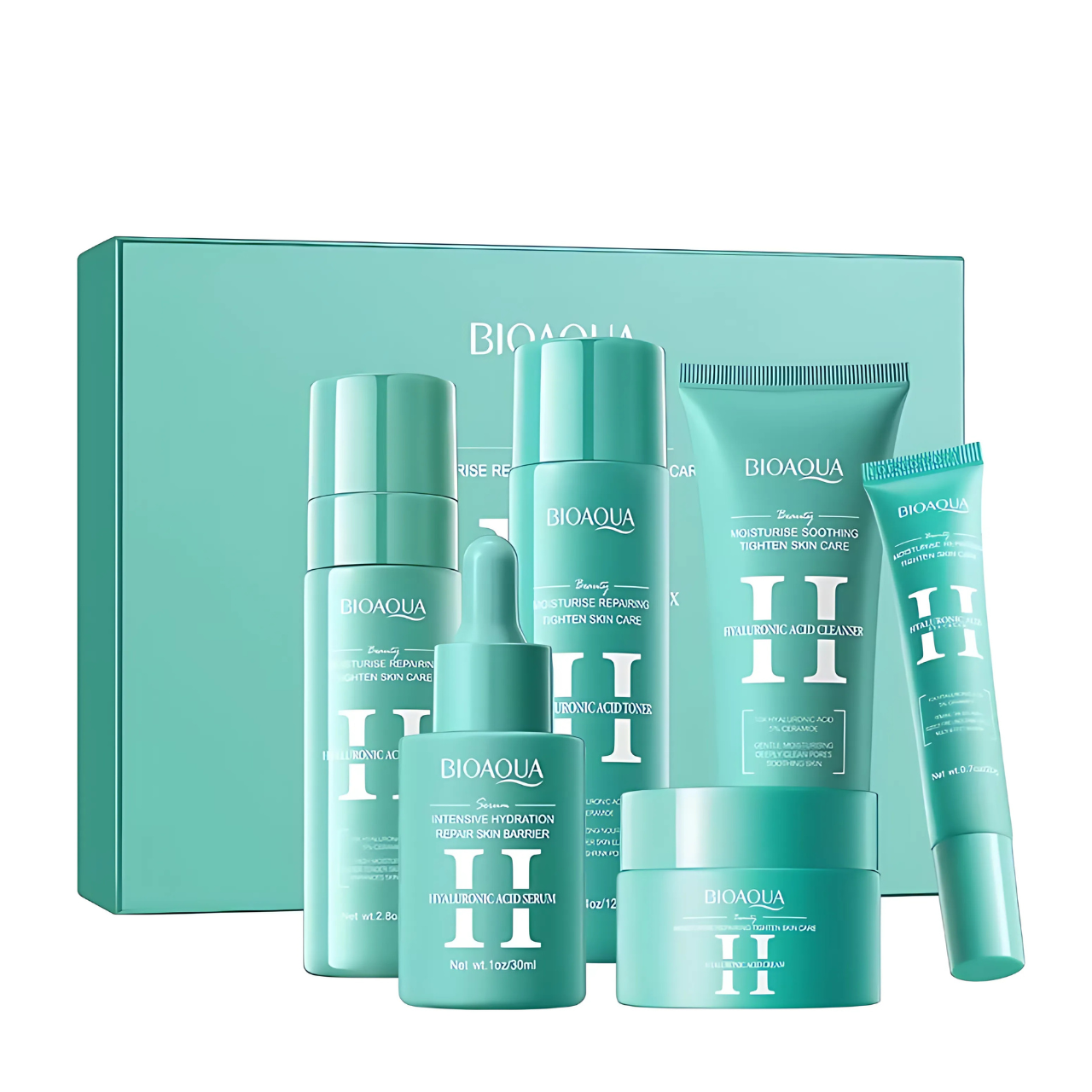 Подарунковий набір косметики для догляду за обличчям Bioaqua Hyaluronic 6 в 1 для жінок. Подарунковий набір косметики для догляду за обличчям Bioaqua Hyaluronic 6 в 1 для жінок.