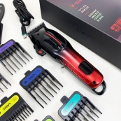 Аккумуляторная машинка для стрижки VGR V-026 RED. Цвет: красный. Изображение №2