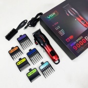 Аккумуляторная машинка для стрижки VGR V-026 RED. Цвет: красный. Изображение №5
