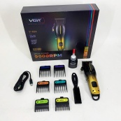 Акумуляторна машинка для стрижки VGR V-026 GOLD. Колір: золотий. Зображення №12