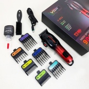 Аккумуляторная машинка для стрижки VGR V-026 RED. Цвет: красный. Изображение №10