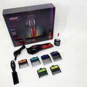 Аккумуляторная машинка для стрижки VGR V-026 RED. Цвет: красный. Изображение №17