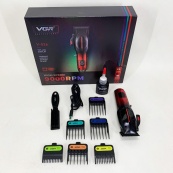 Аккумуляторная машинка для стрижки VGR V-026 RED. Цвет: красный. Изображение №18