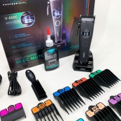 Акумуляторна машинка для стрижки VGR V-880C. Колір: чорний. Зображення №6