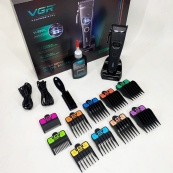 Акумуляторна машинка для стрижки VGR V-880C. Колір: чорний. Зображення №7