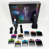 Акумуляторна машинка для стрижки VGR V-880C. Колір: чорний. Зображення №8