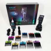 Акумуляторна машинка для стрижки VGR V-880C. Колір: чорний. Зображення №9