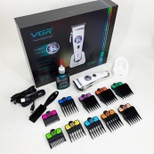 Акумуляторна машинка для стрижки VGR V-880C. Колір: білий. Зображення №4