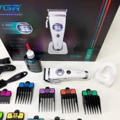 Акумуляторна машинка для стрижки VGR V-880C. Колір: білий. Зображення №7