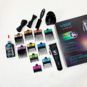 Акумуляторна машинка для стрижки VGR V-880C. Колір: чорний. Зображення №12