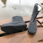 Женские сапоги 38р 24см, меховые высокие утепленные, бурки войлочные женские для дома. Изображение №2