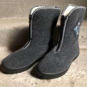 Женские сапоги 38р 24см, меховые высокие утепленные, бурки войлочные женские для дома. Изображение №9