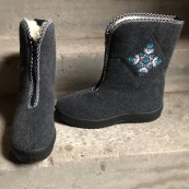 Женские сапоги 38р 24см, меховые высокие утепленные, бурки войлочные женские для дома. Изображение №14