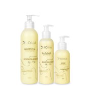 Подарунковий набір для волосся Soika "Формула блиску" 3 в 1 - шампунь, бальзам, крем. Зображення №2