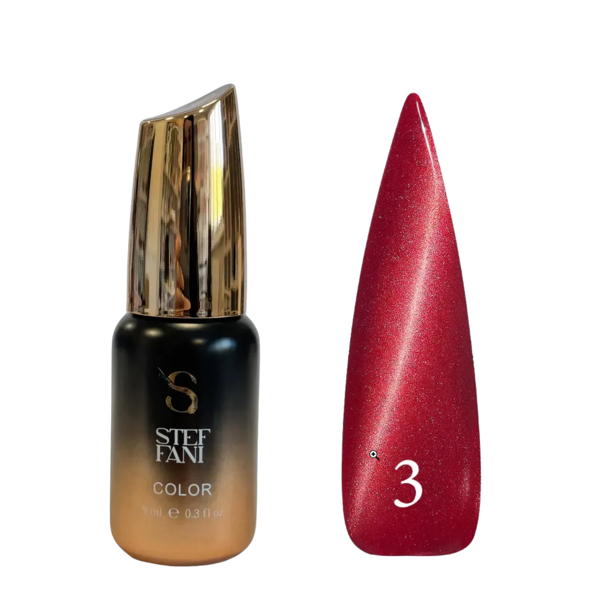 Гель-лак для нігтів Steffani Cat Eye MYSTIC, 9 мл , 03 Червоний Гель-лак для нігтів Steffani Cat Eye MYSTIC, 9 мл , 03 Червоний
