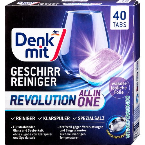 Denkmit Таблетки для посудомийки Revolution ALL-in-One Denkmit Таблетки для посудомийки Revolution ALL-in-One