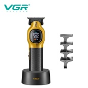 Тример для стрижки волосся VGR V-886T GOLD 8000RPM 4 насадки. Зображення №2