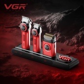 Професійний набір для барберів VGR Stepless Pro 3 in 1 RED. Зображення №2