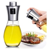 Розпилювач дозатор для олії та оцту Benson Big 200 мл, диспенсер для оцту, розприскувач для олії. Зображення №4