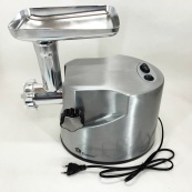 Професійна м'ясорубка DOMOTEC MS-2021S із нержавіючої сталі 3000 Вт, м'ясорубка електрична метал. Зображення №5