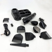 Професійна бездротова машинка для стрижки волосся VGR V-175 тример для бороди та вусів з насадками. Зображення №10