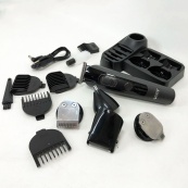 Професійна бездротова машинка для стрижки волосся VGR V-175 тример для бороди та вусів з насадками. Зображення №11
