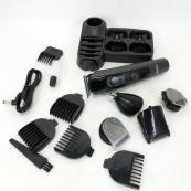 Професійна бездротова машинка для стрижки волосся VGR V-175 тример для бороди та вусів з насадками. Зображення №13