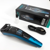 Машинка триммер для стрижки волосся та бороди акумуляторна VGR V-052 з насадками, Професійна. Зображення №2
