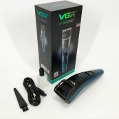 Машинка триммер для стрижки волосся та бороди акумуляторна VGR V-052 з насадками, Професійна. Зображення №3