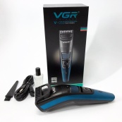 Машинка триммер для стрижки волосся та бороди акумуляторна VGR V-052 з насадками, Професійна. Зображення №6