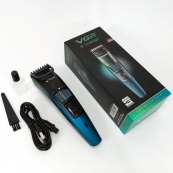 Машинка триммер для стрижки волосся та бороди акумуляторна VGR V-052 з насадками, Професійна. Зображення №9