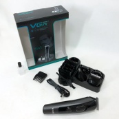 Професійна бездротова машинка для стрижки волосся VGR V-175 тример для бороди та вусів з насадками. Зображення №15