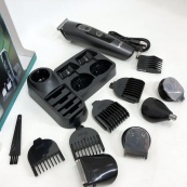 Професійна бездротова машинка для стрижки волосся VGR V-175 тример для бороди та вусів з насадками. Зображення №19