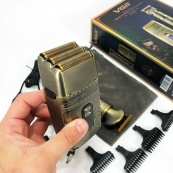 Провідний професійний набір машинка для стрижки та шейвер VGR V-649, Чоловічий акумуляторний тример. Зображення №11