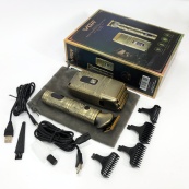 Провідний професійний набір машинка для стрижки та шейвер VGR V-649, Чоловічий акумуляторний тример. Зображення №13