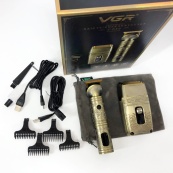 Провідний професійний набір машинка для стрижки та шейвер VGR V-649, Чоловічий акумуляторний тример. Зображення №23