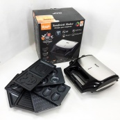 Вафельница бутербродница сендвичница гриль электрическая 8 в 1 RAF R.551 850W Мультипекарь со 8 формами. Изображение №2