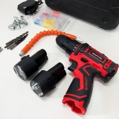 Аккумуляторный шуруповерт с насадками KRAFFTEC 24V. Изображение №2