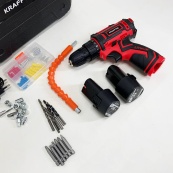 Аккумуляторный шуруповерт с насадками KRAFFTEC 24V. Изображение №6